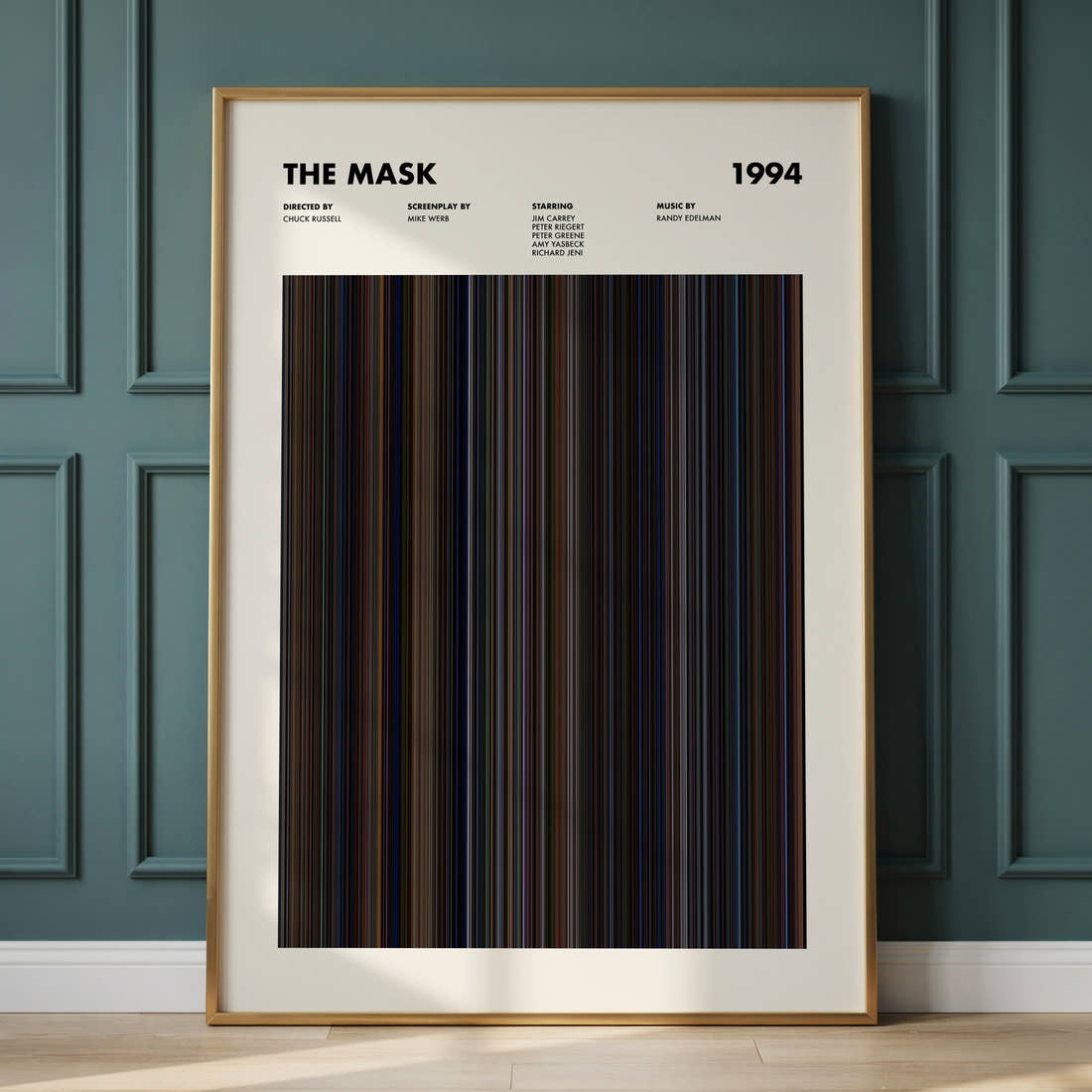 The Mask Movie Barcode Poster