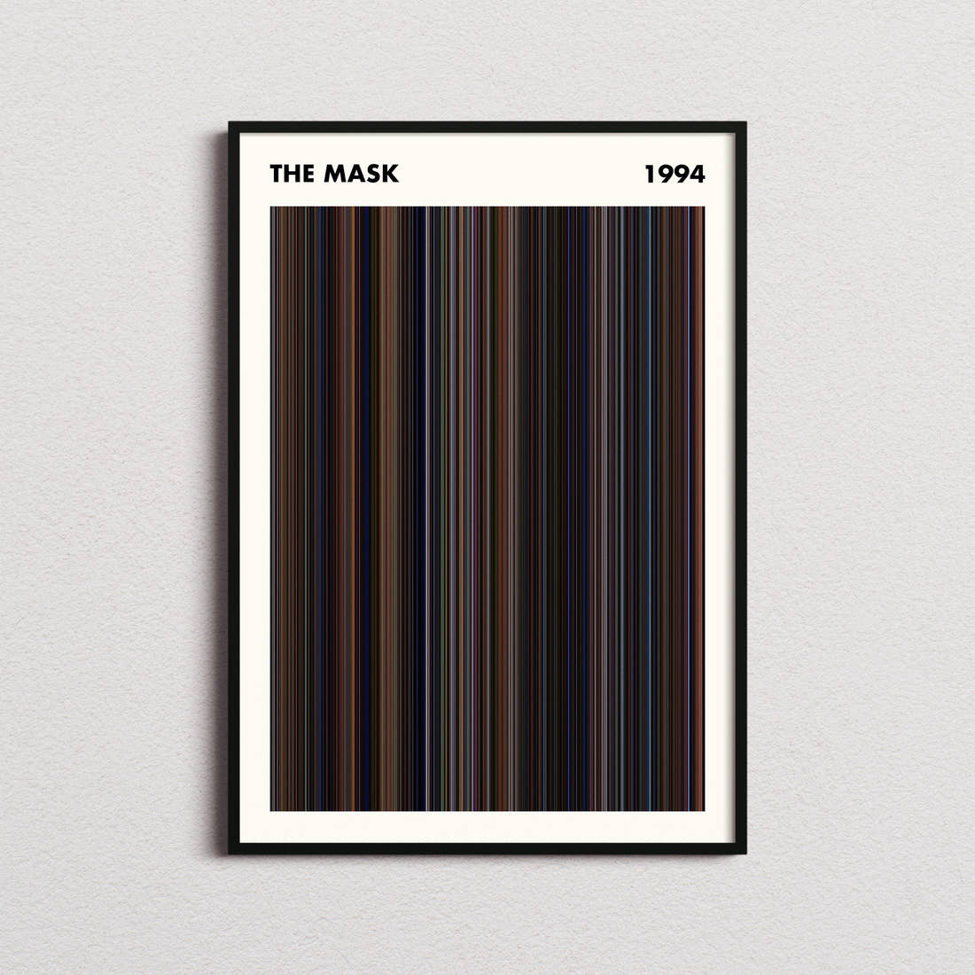 The Mask Movie Barcode Poster - Simplified