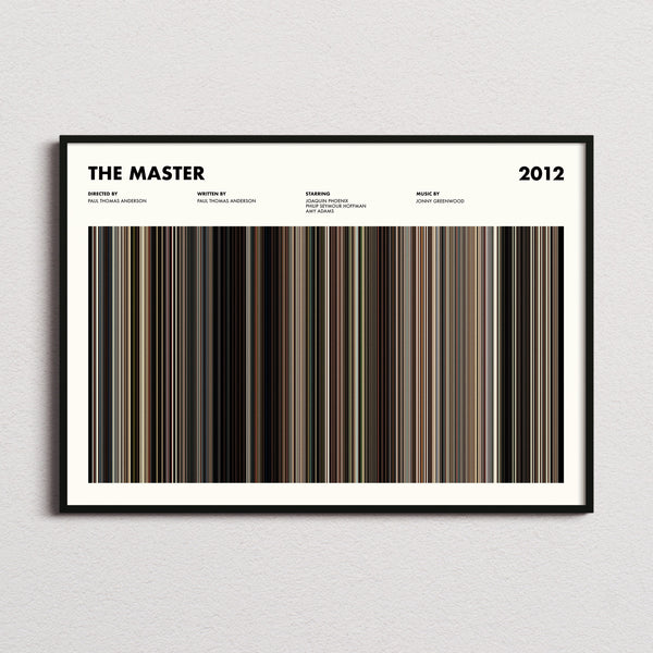 The Master Movie Barcode Poster