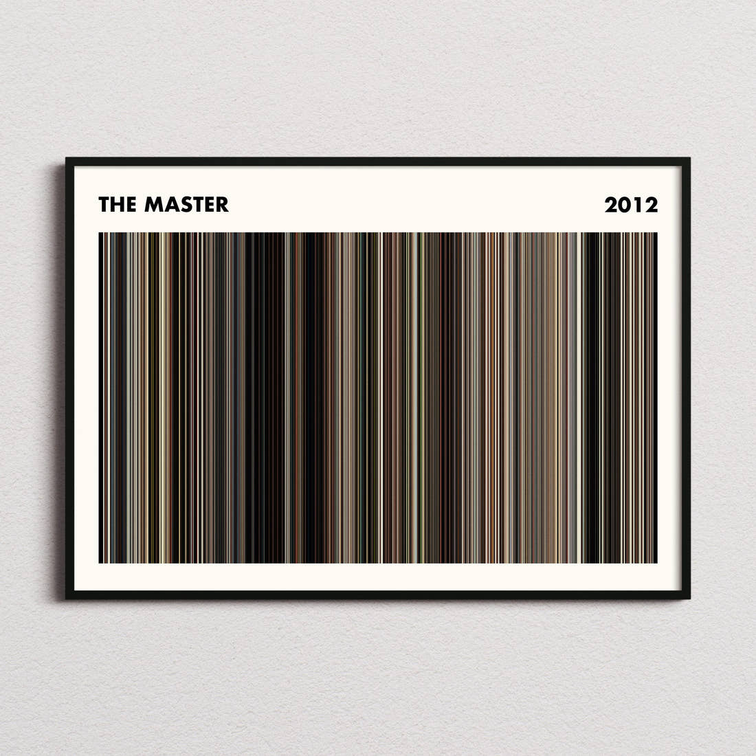 The Master Movie Barcode Poster - Simplified