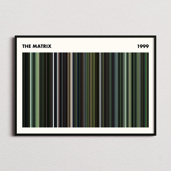 The Matrix Movie Barcode Print