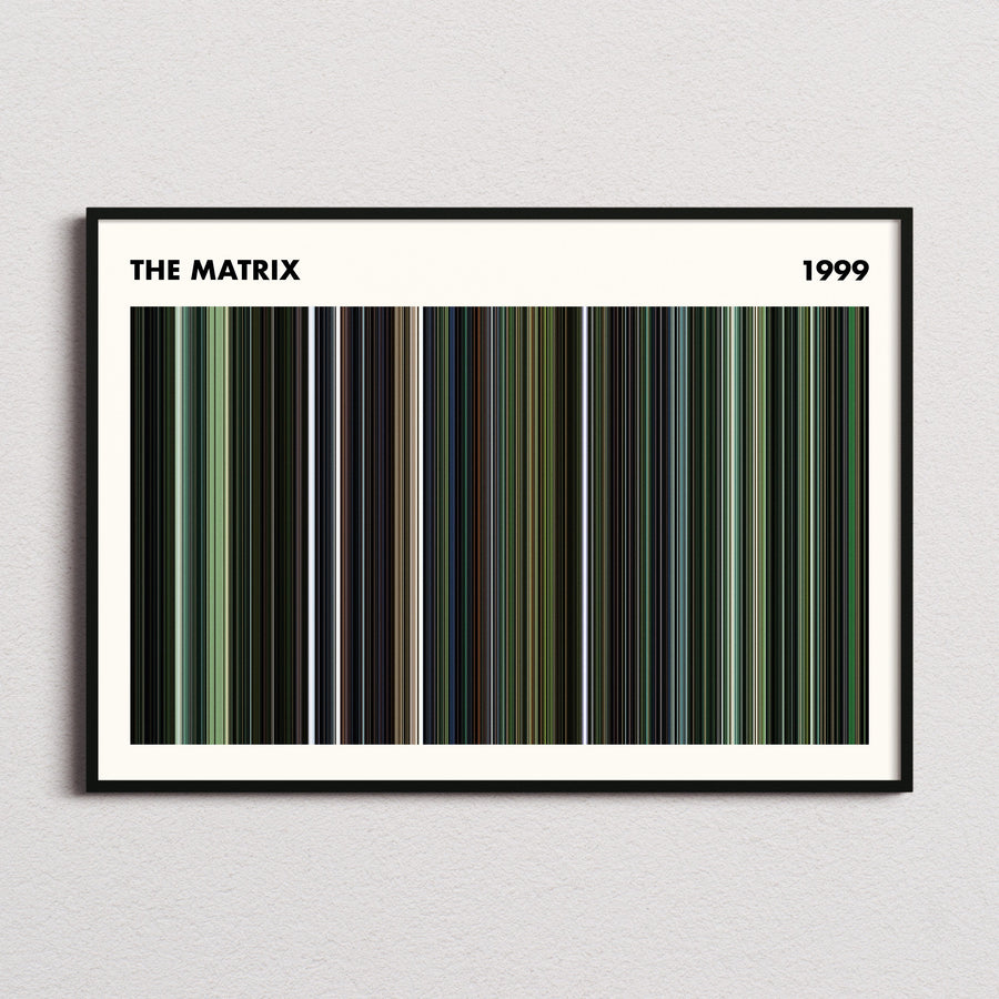 The Matrix Movie Barcode Print