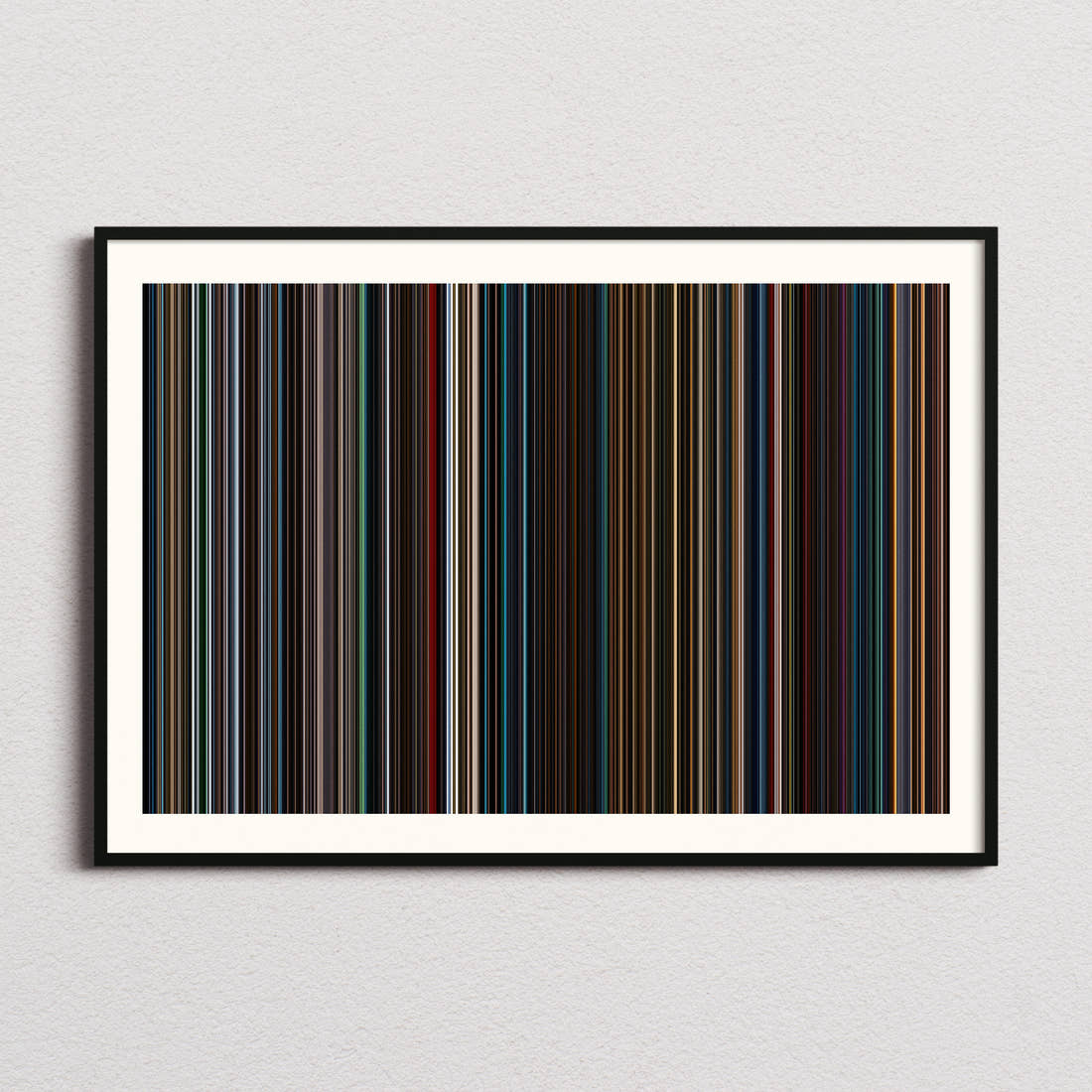The Matrix Resurrections Movie Barcode Poster - Barcode Only