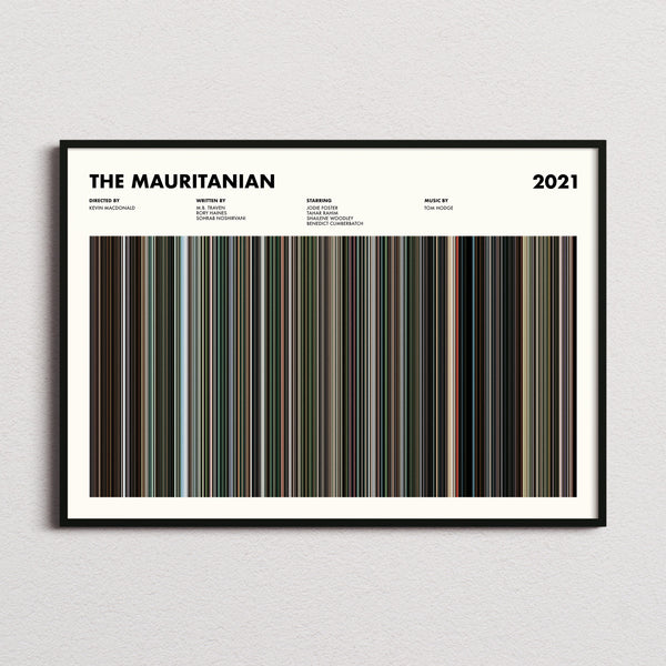 The Mauritanian Movie Barcode Poster