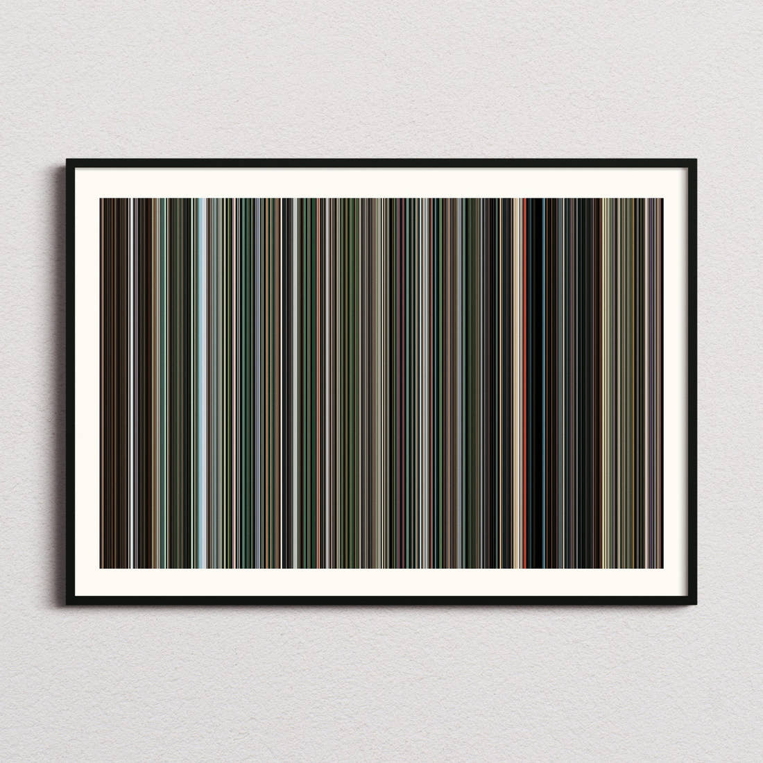 The Mauritanian Movie Barcode Poster - Barcode Only