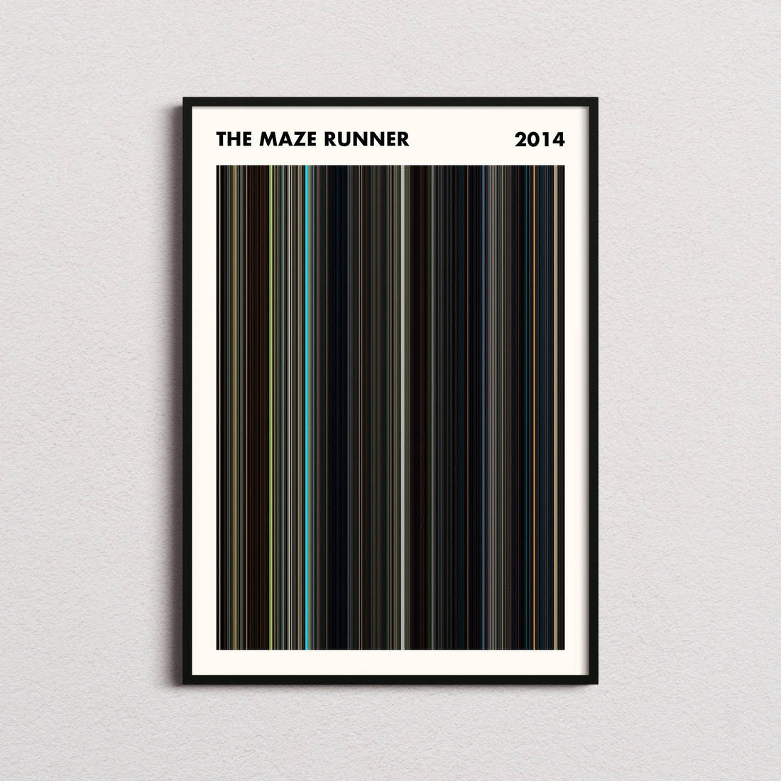 The Maze Runner Movie Barcode Poster - Simplified