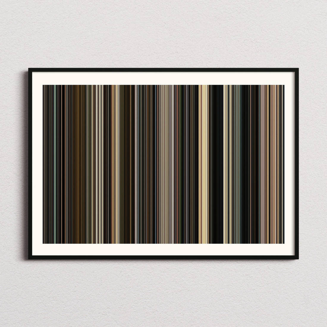 The Men Who Stare at Goats Movie Barcode Poster - Barcode Only