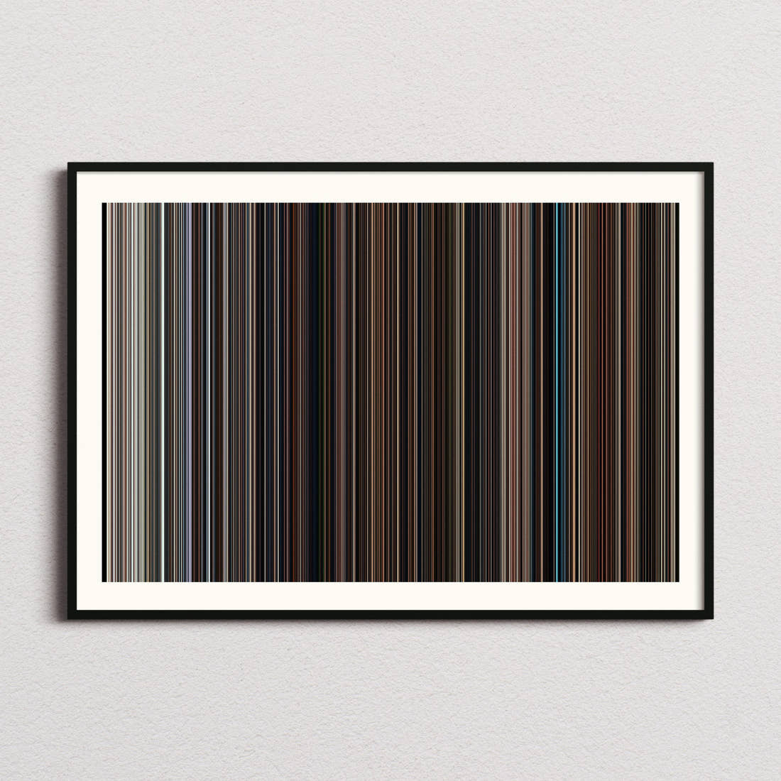 The Menu Movie Barcode Poster - Barcode Only
