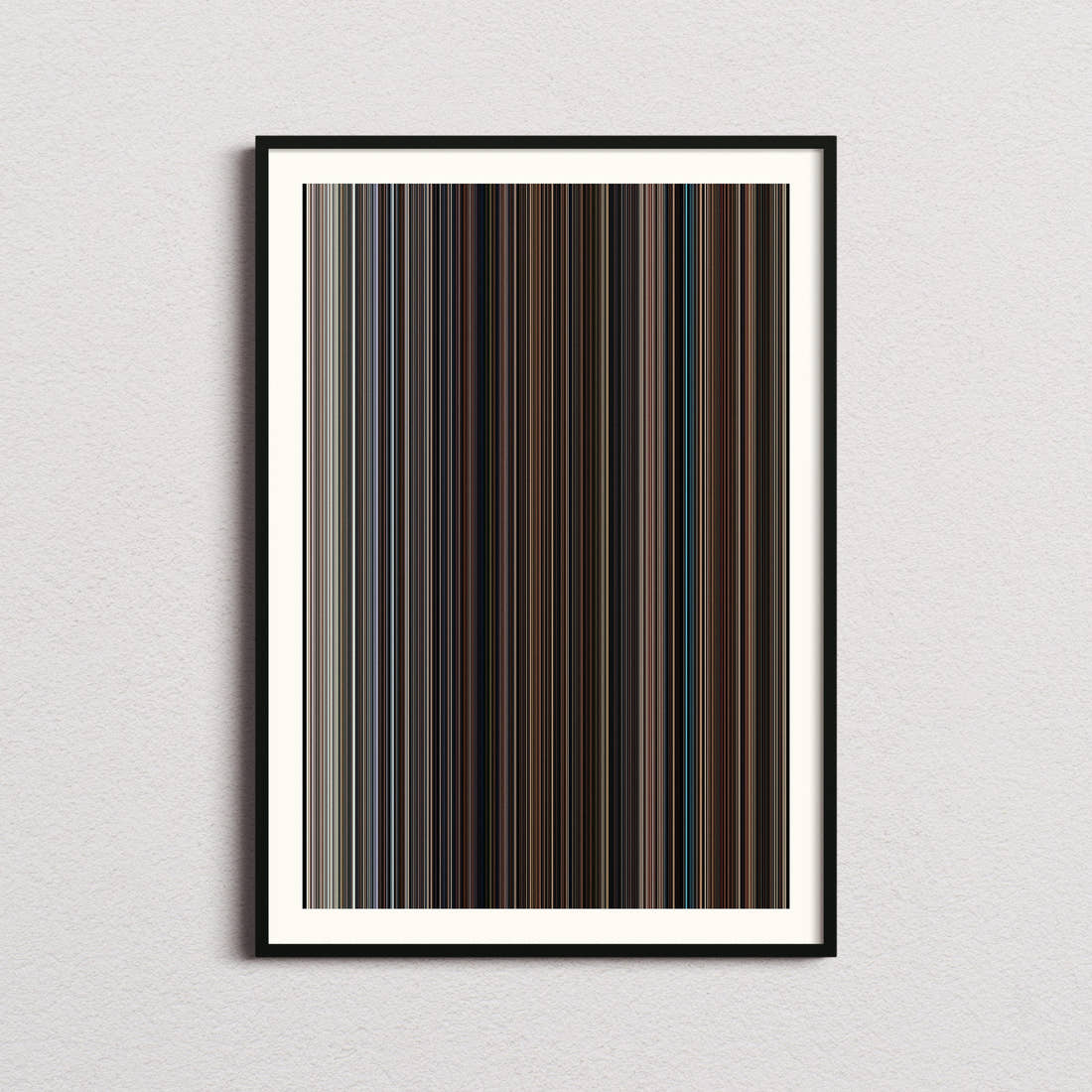 The Menu Movie Barcode Poster - Barcode Only