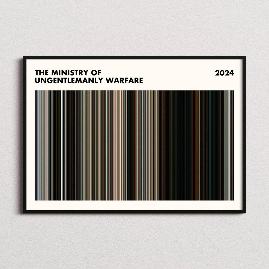The Ministry of Ungentlemanly Warfare Movie Barcode Poster - Simplified