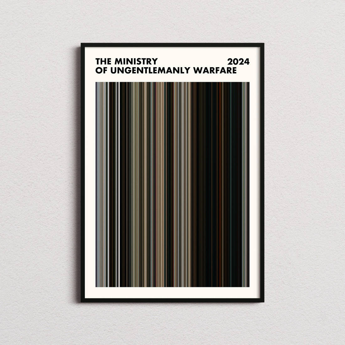 The Ministry of Ungentlemanly Warfare Movie Barcode Poster - Simplified