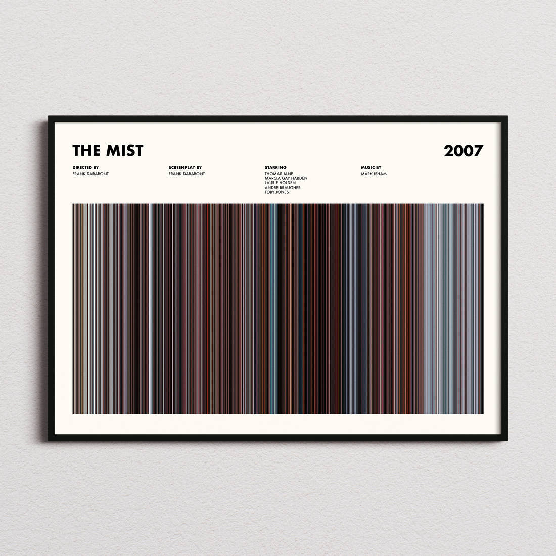 The Mist Movie Barcode Poster