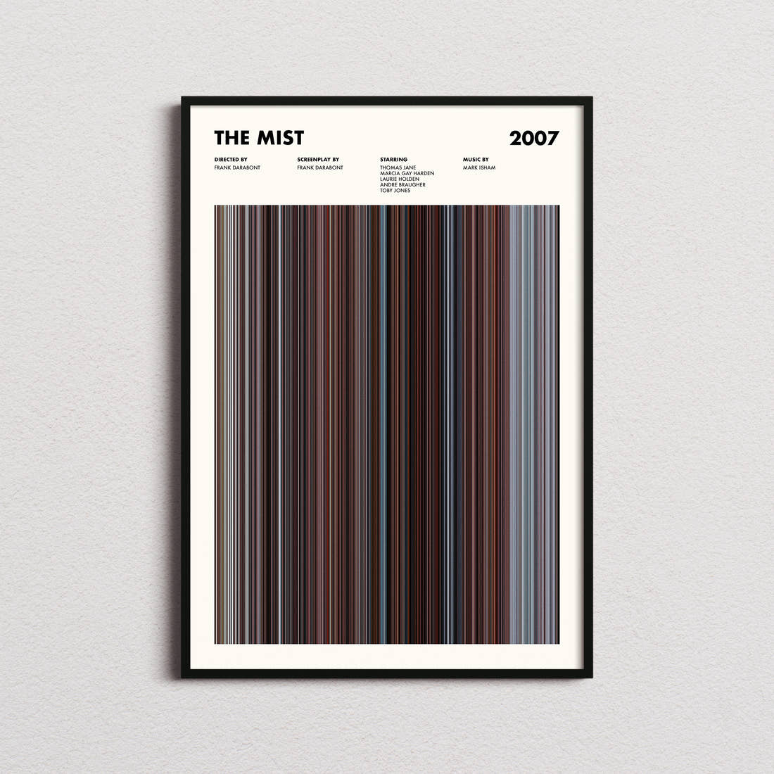 The Mist Movie Barcode Poster