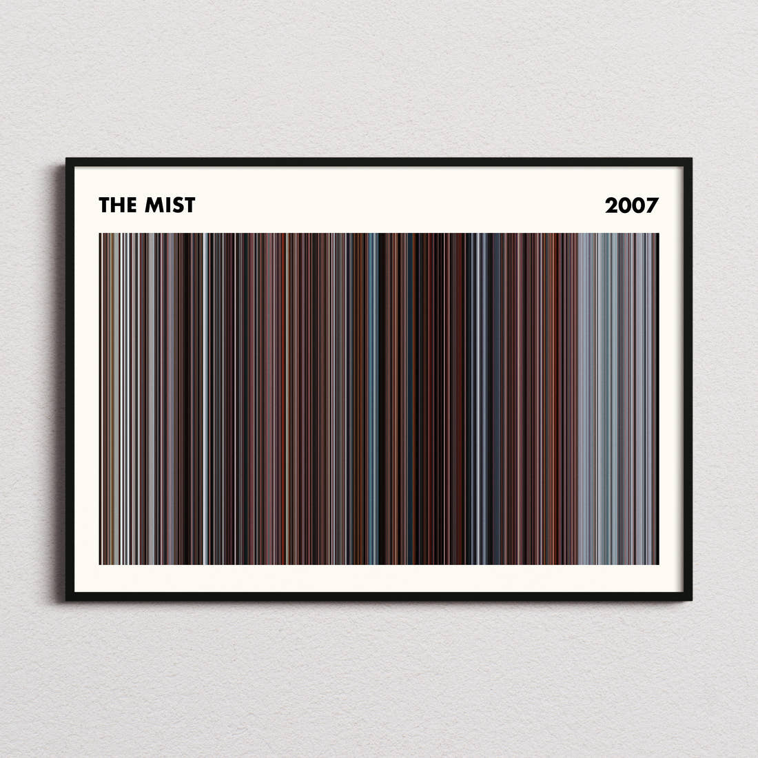 The Mist Movie Barcode Poster - Simplified