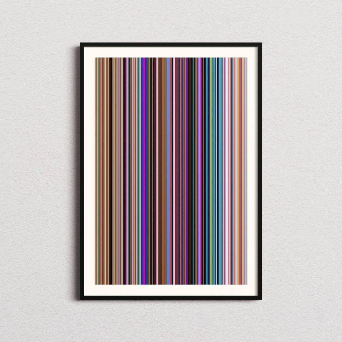 The Mitchells vs. the Machines Movie Barcode Poster - Barcode Only