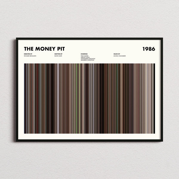 The Money Pit Movie Barcode Poster