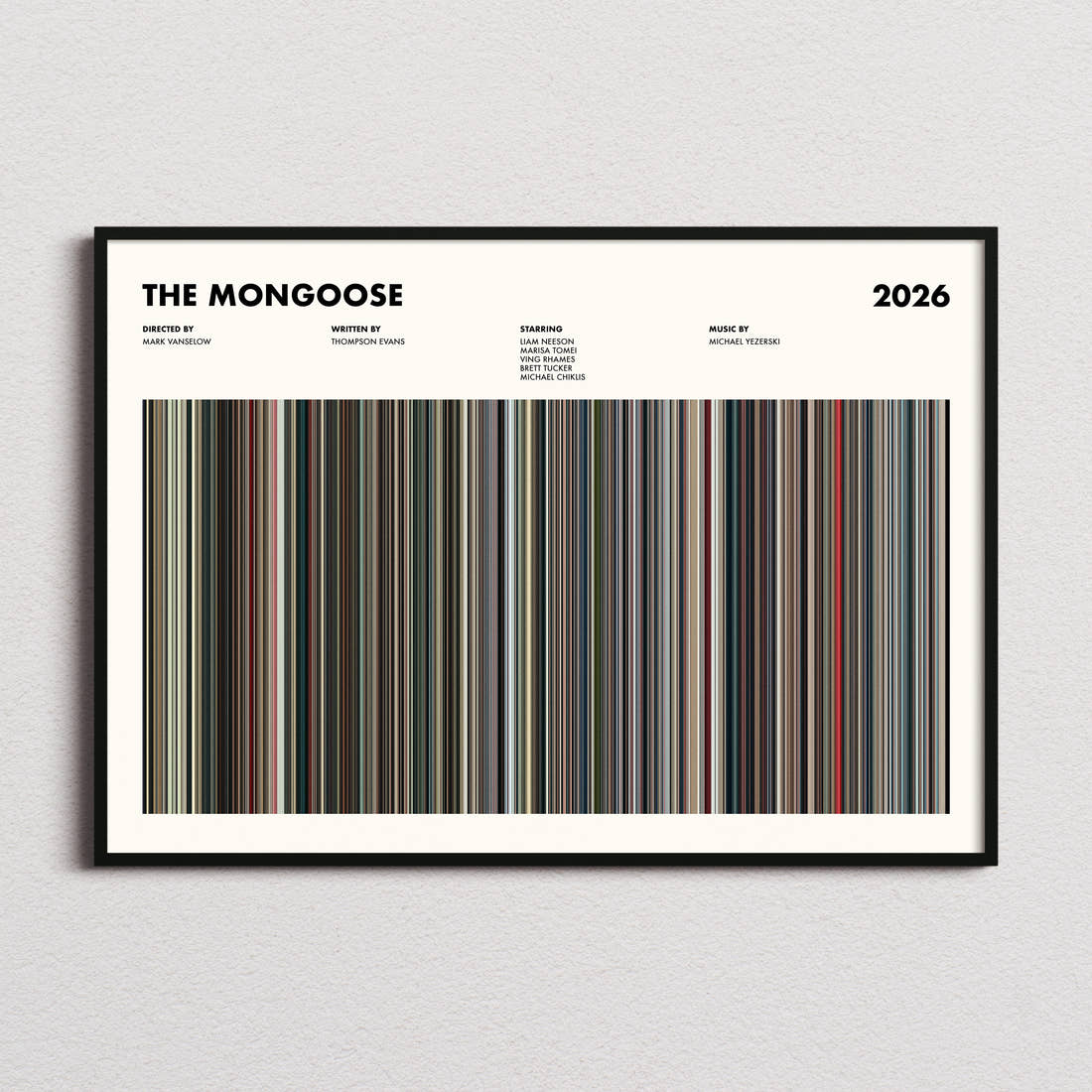 The Mongoose Movie Barcode Poster