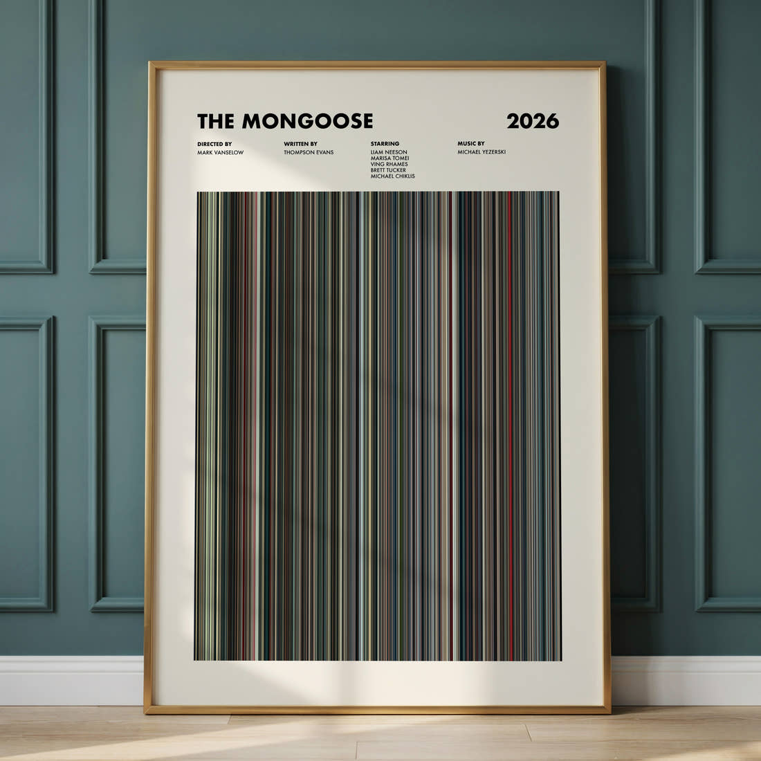 The Mongoose Movie Barcode Poster