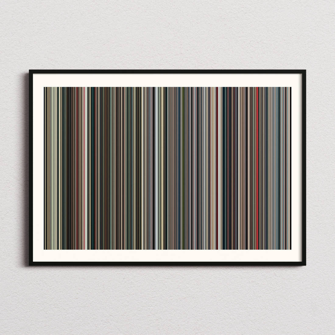 The Mongoose Movie Barcode Poster - Barcode Only