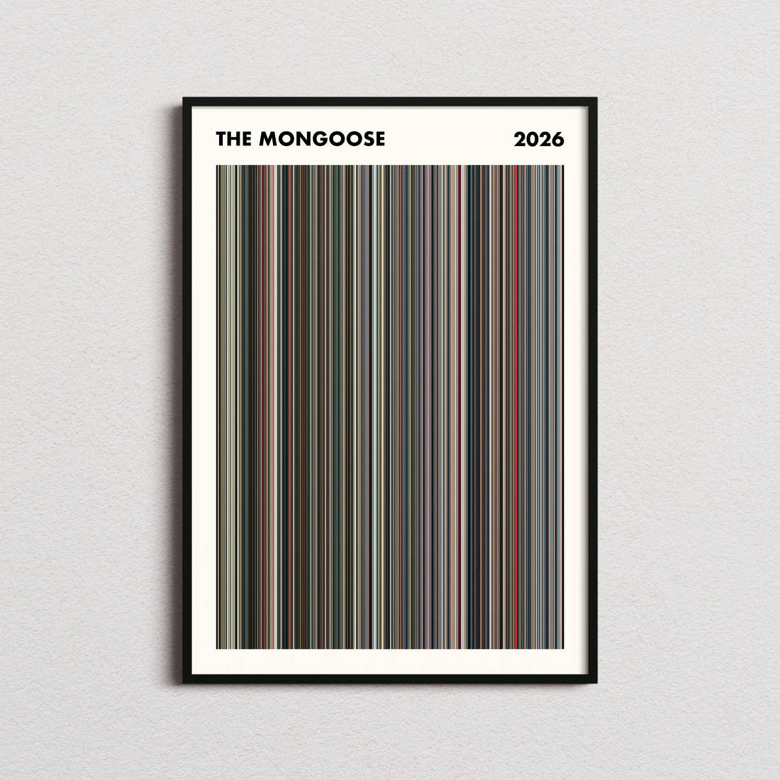 The Mongoose Movie Barcode Poster - Simplified