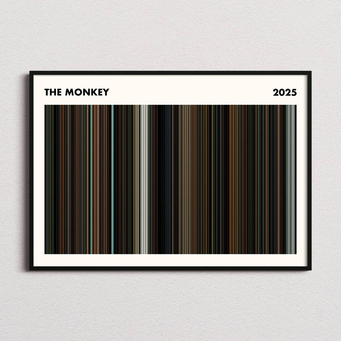 The Monkey Movie Barcode Poster - Simplified
