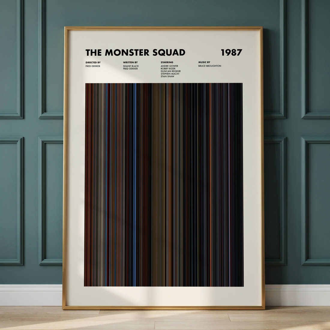 The Monster Squad Movie Barcode Poster