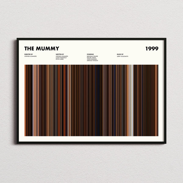 The Mummy Movie Barcode Poster
