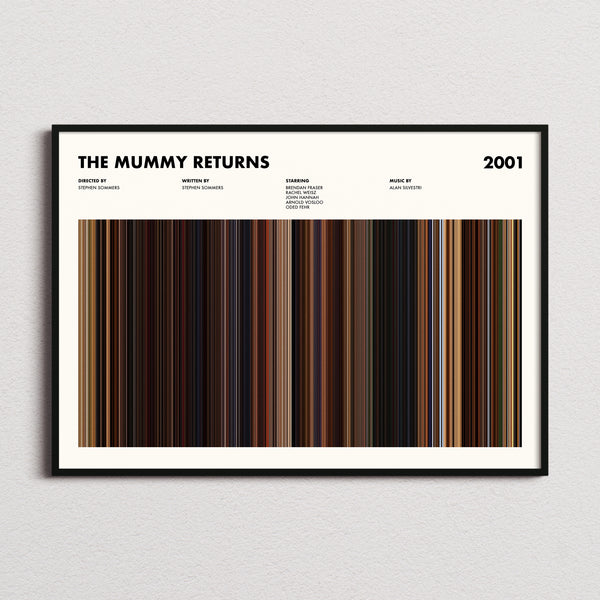 The Mummy Returns Movie Barcode Poster
