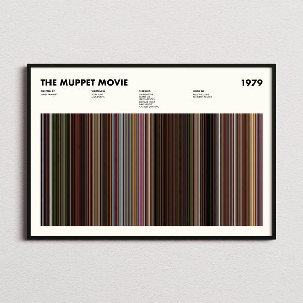 The Muppet Movie Barcode Poster