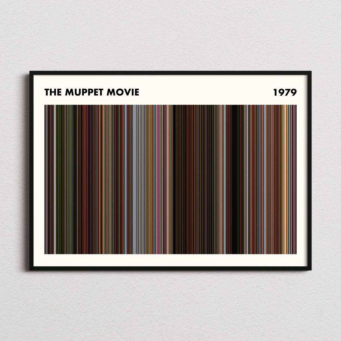 The Muppet Movie Barcode Poster - Simplified