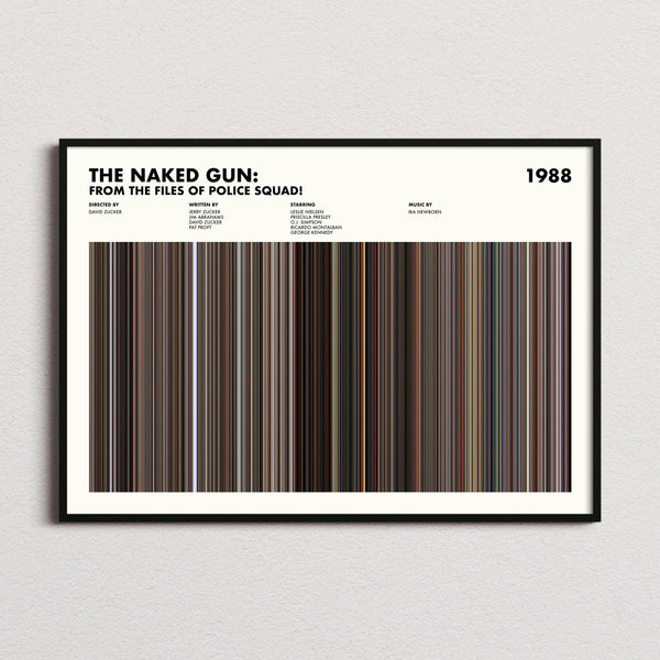 The Naked Gun Movie Barcode Poster