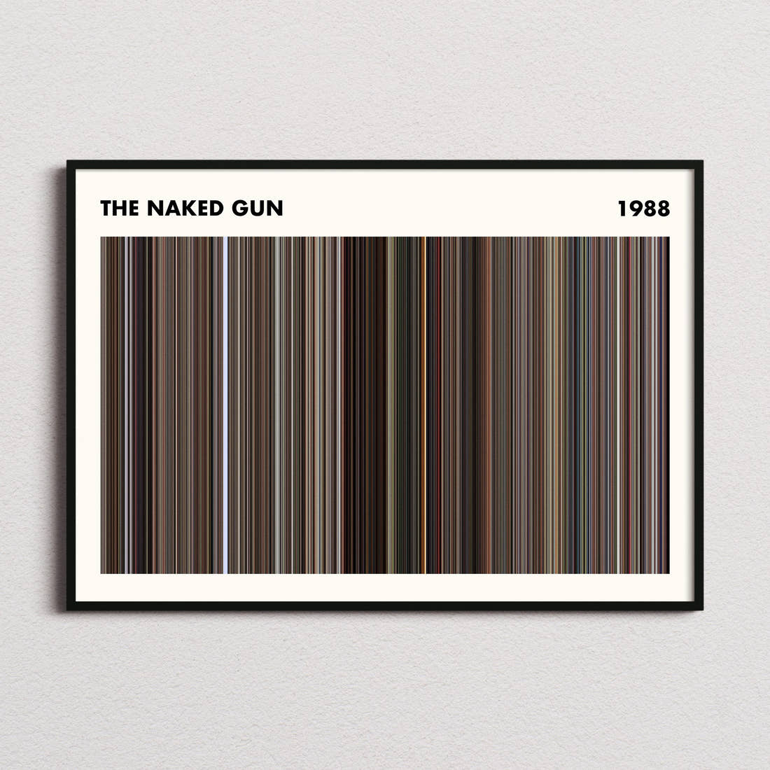 The Naked Gun Movie Barcode Poster - Simplified