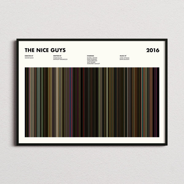 The Nice Guys Movie Barcode Poster