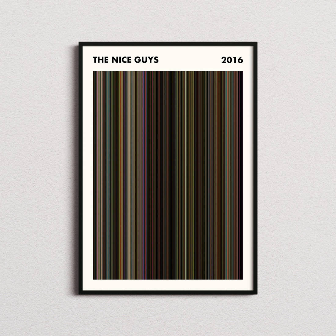 The Nice Guys Movie Barcode Poster - Simplified
