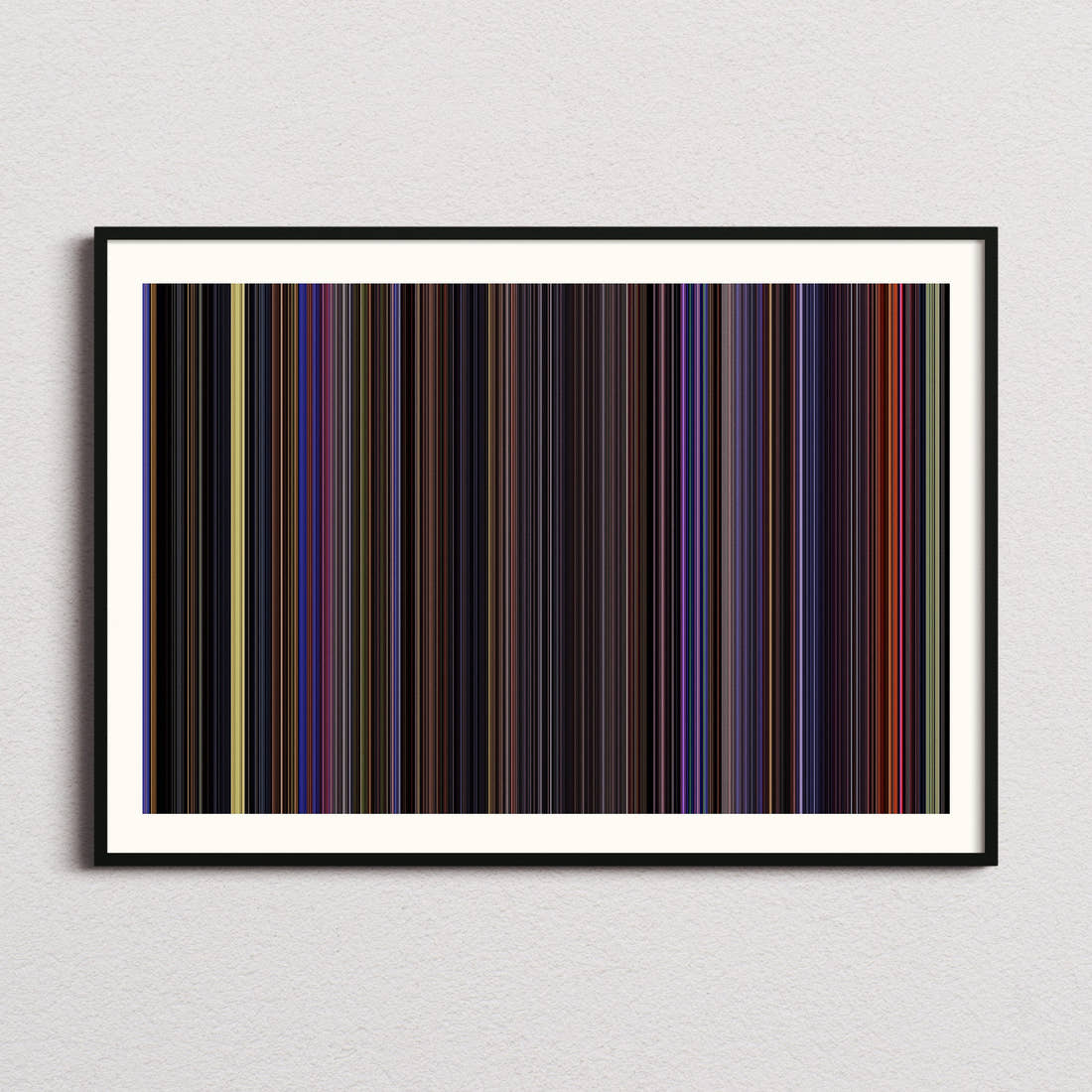 The Nightmare Before Christmas Movie Barcode Poster - Barcode Only