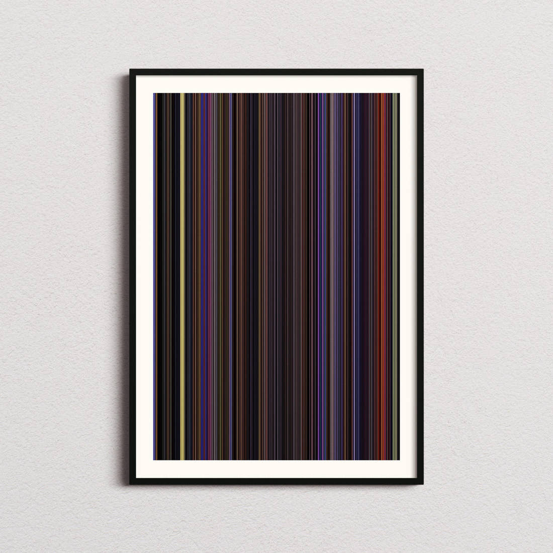 The Nightmare Before Christmas Movie Barcode Poster - Barcode Only