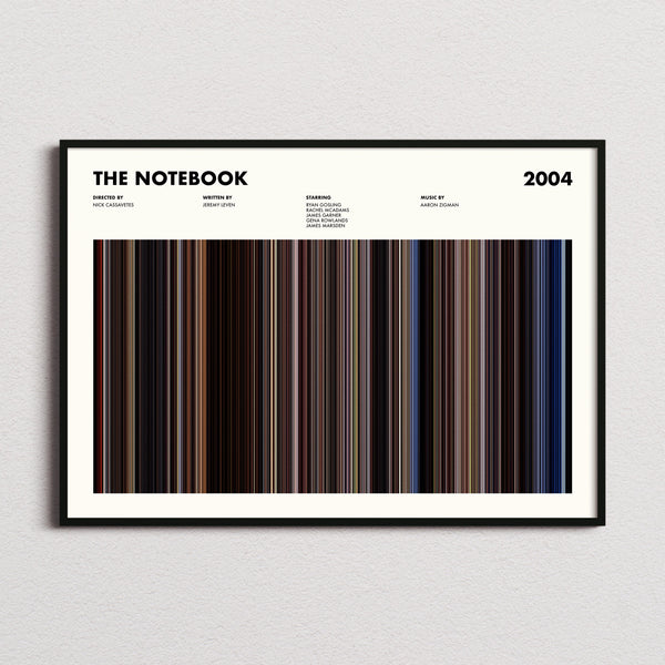 The Notebook Movie Barcode Poster