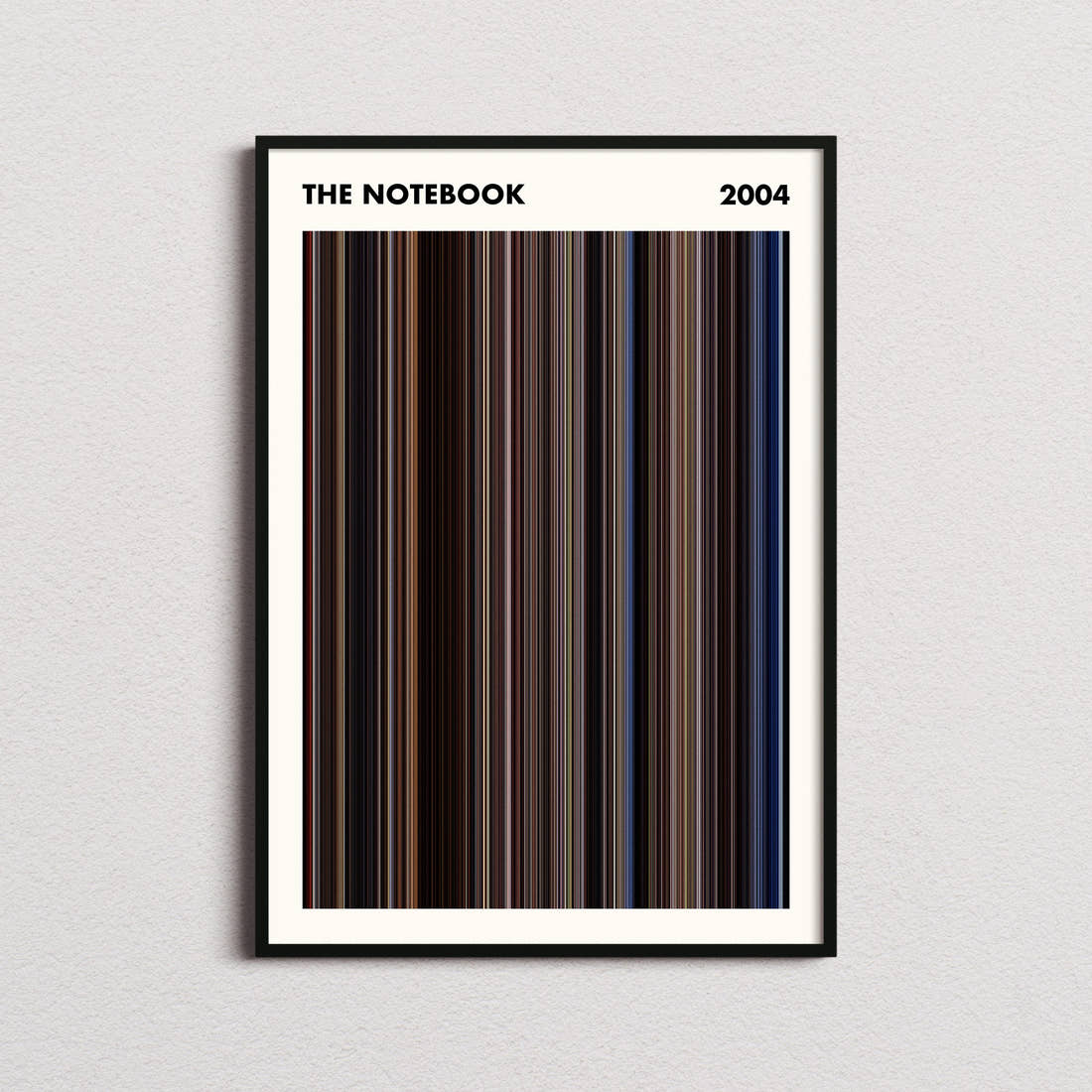 The Notebook Movie Barcode Poster - Simplified