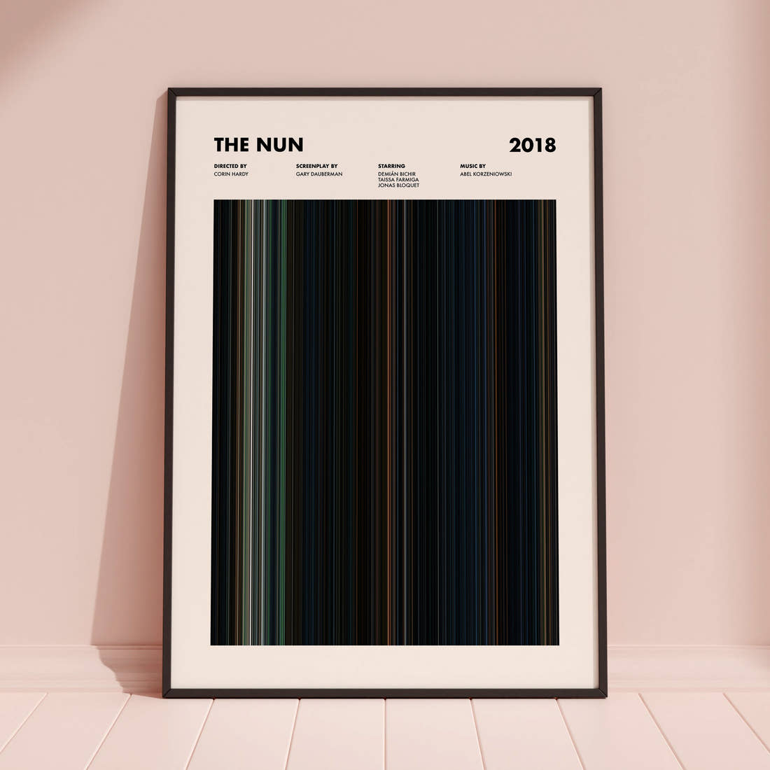 The Nun Movie Barcode Poster