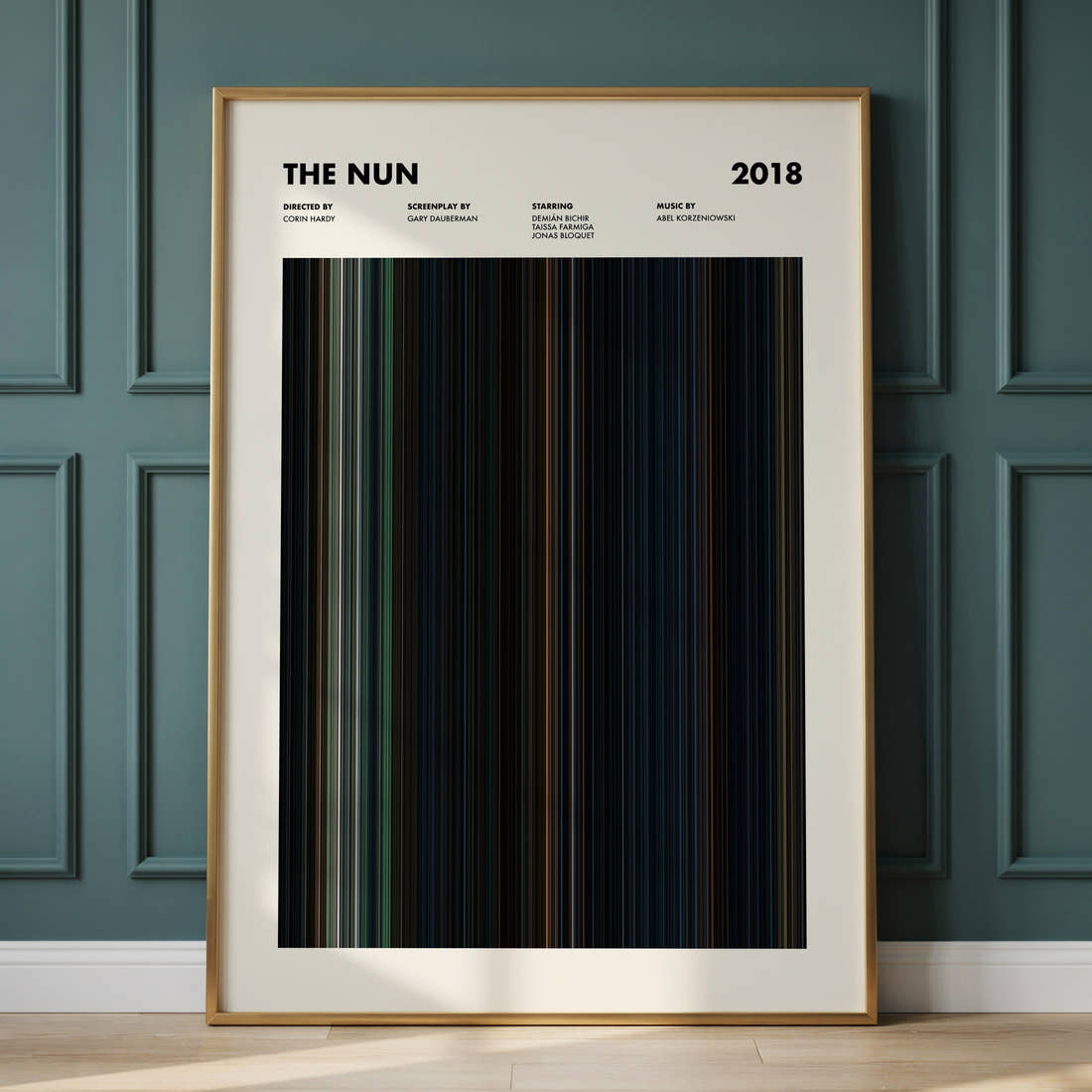 The Nun Movie Barcode Poster