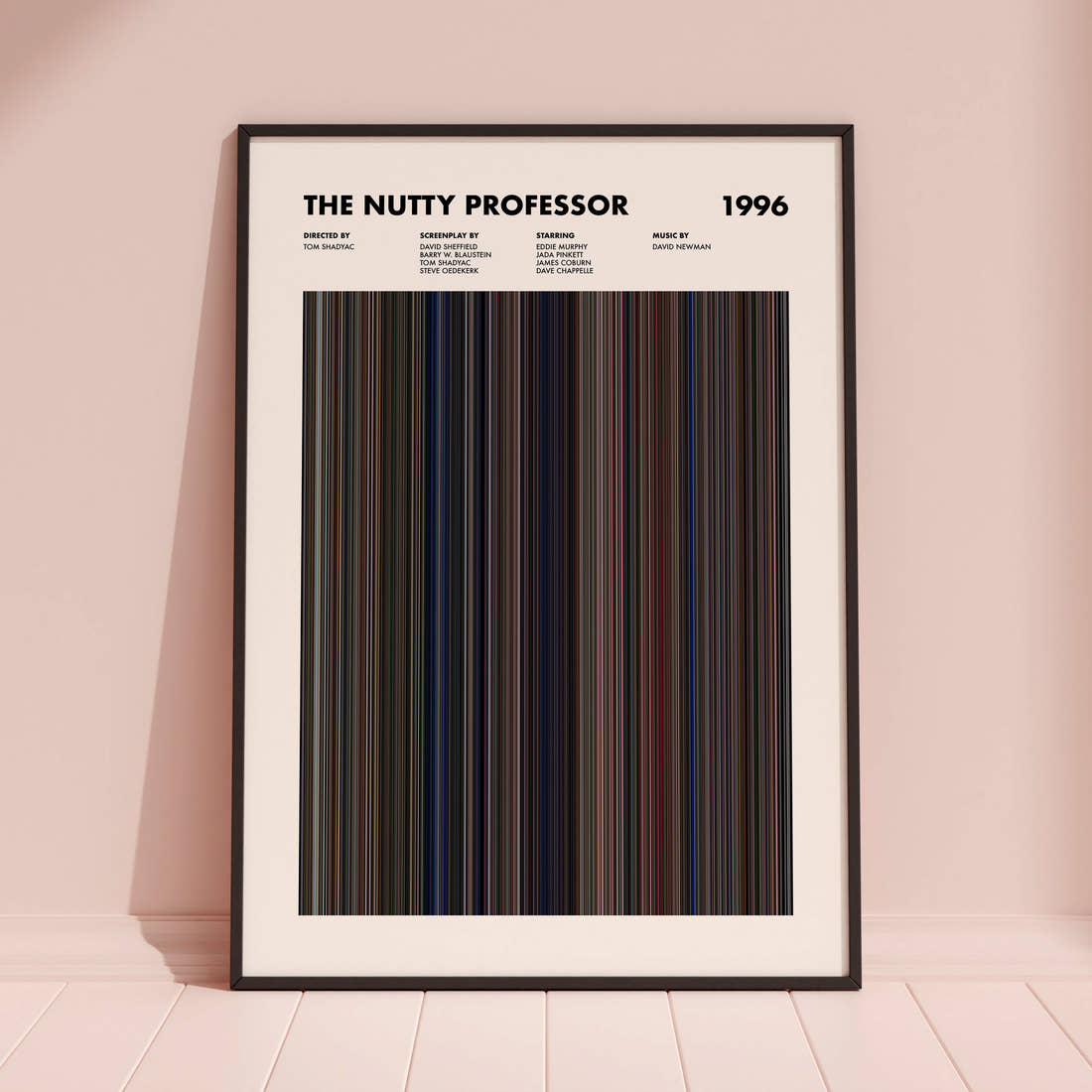 The Nutty Professor Movie Barcode Poster