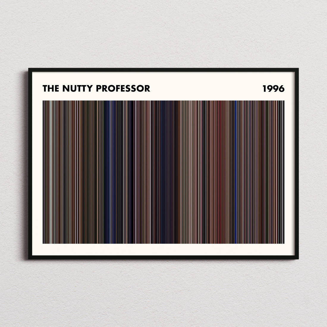 The Nutty Professor Movie Barcode Poster - Simplified