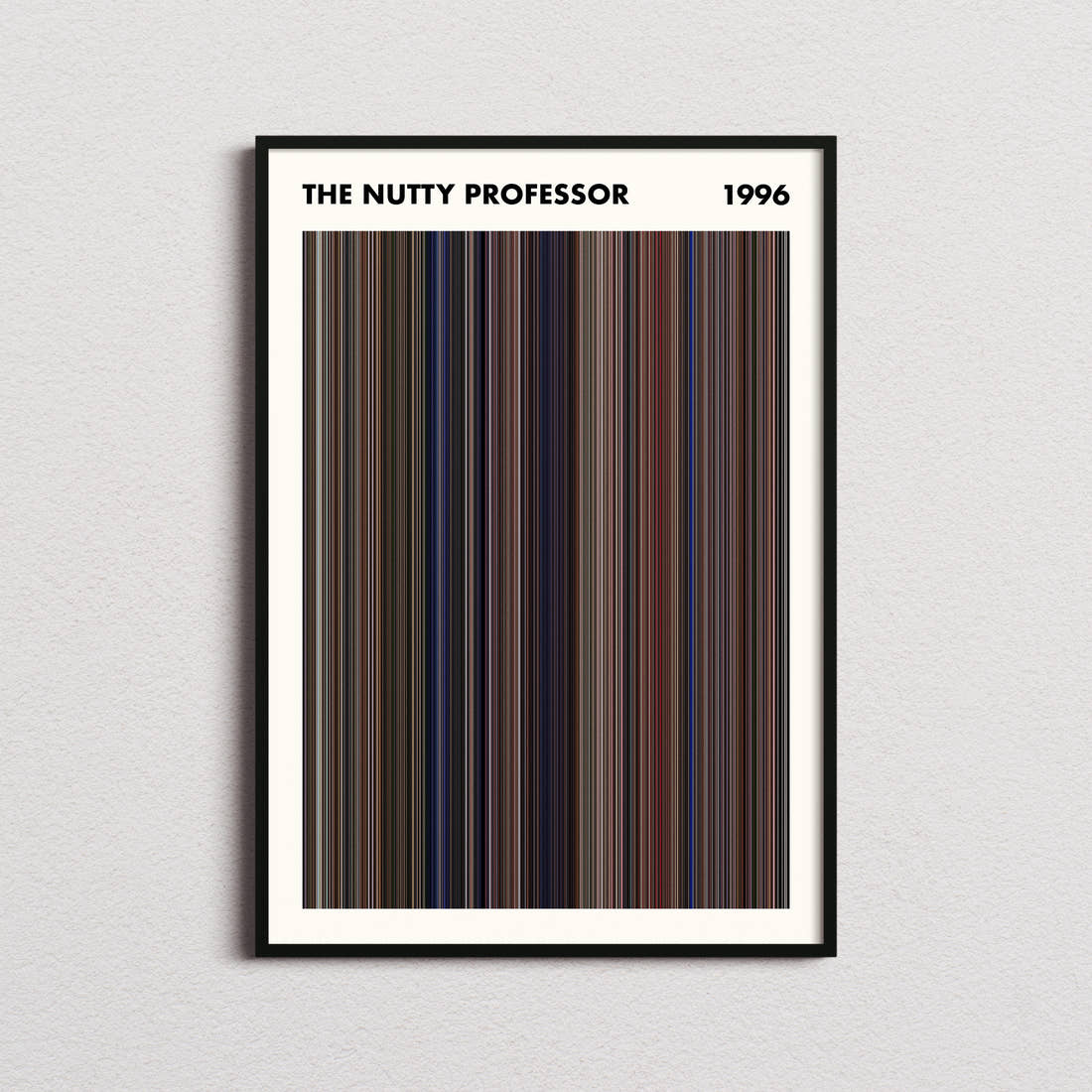 The Nutty Professor Movie Barcode Poster - Simplified