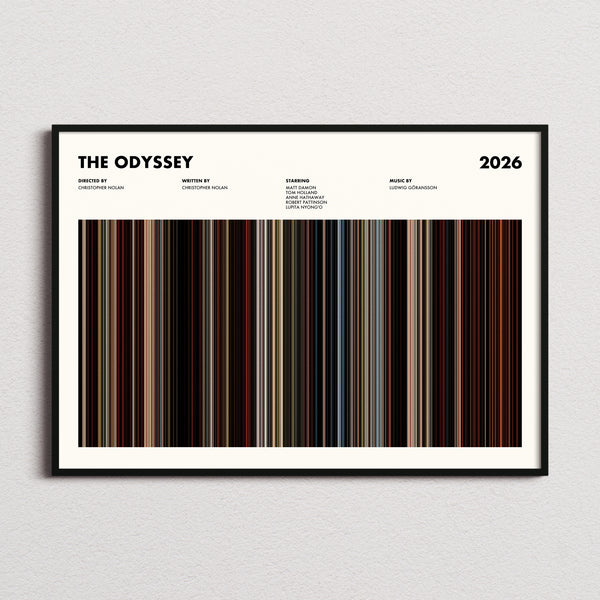 The Odyssey Movie Barcode Poster