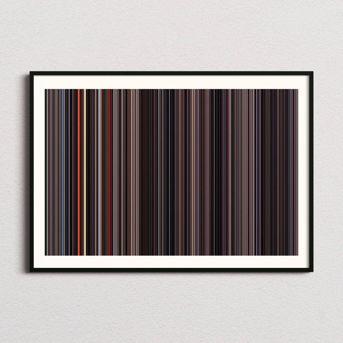 The Omega Man Movie Barcode Poster - Barcode Only