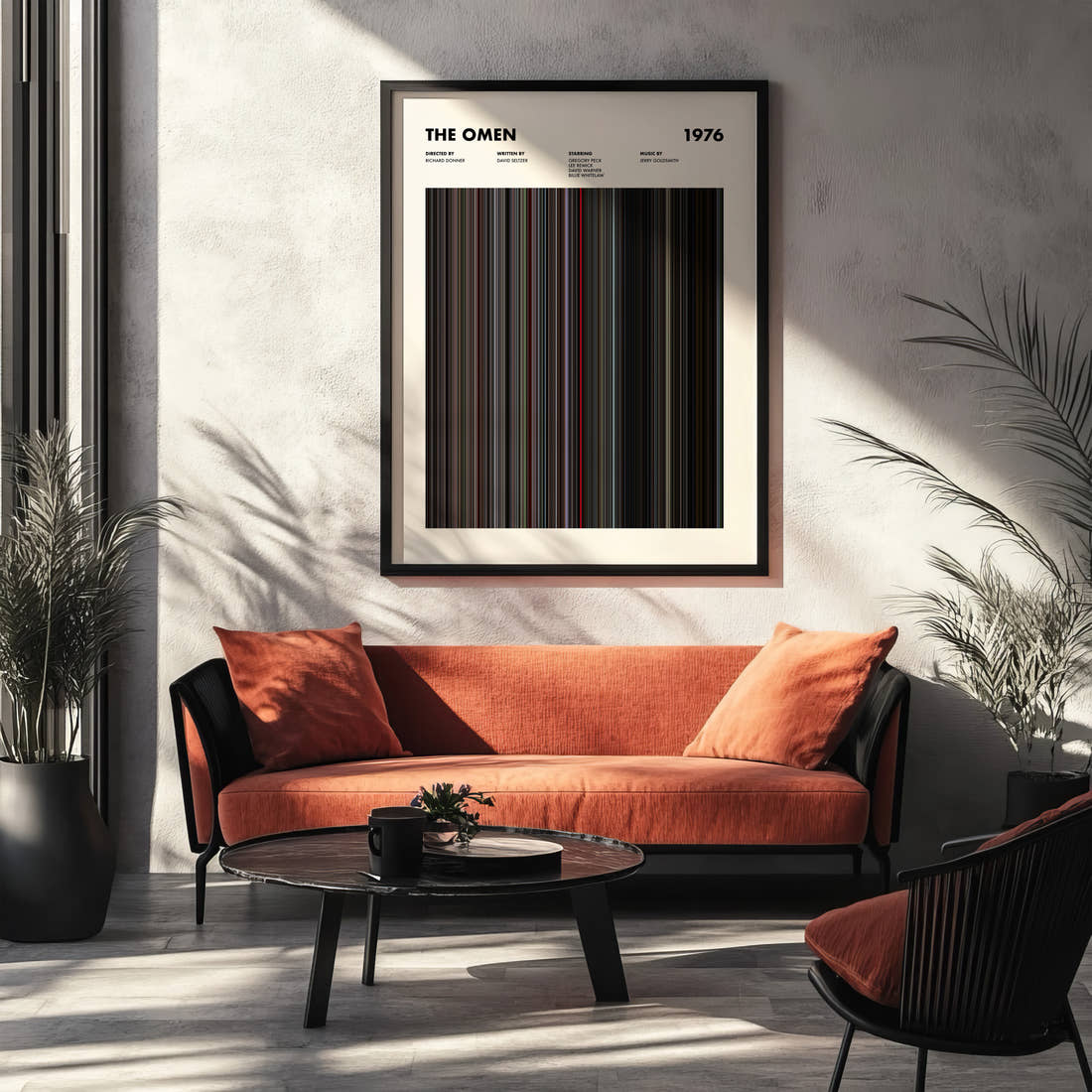 The Omen Movie Barcode Poster