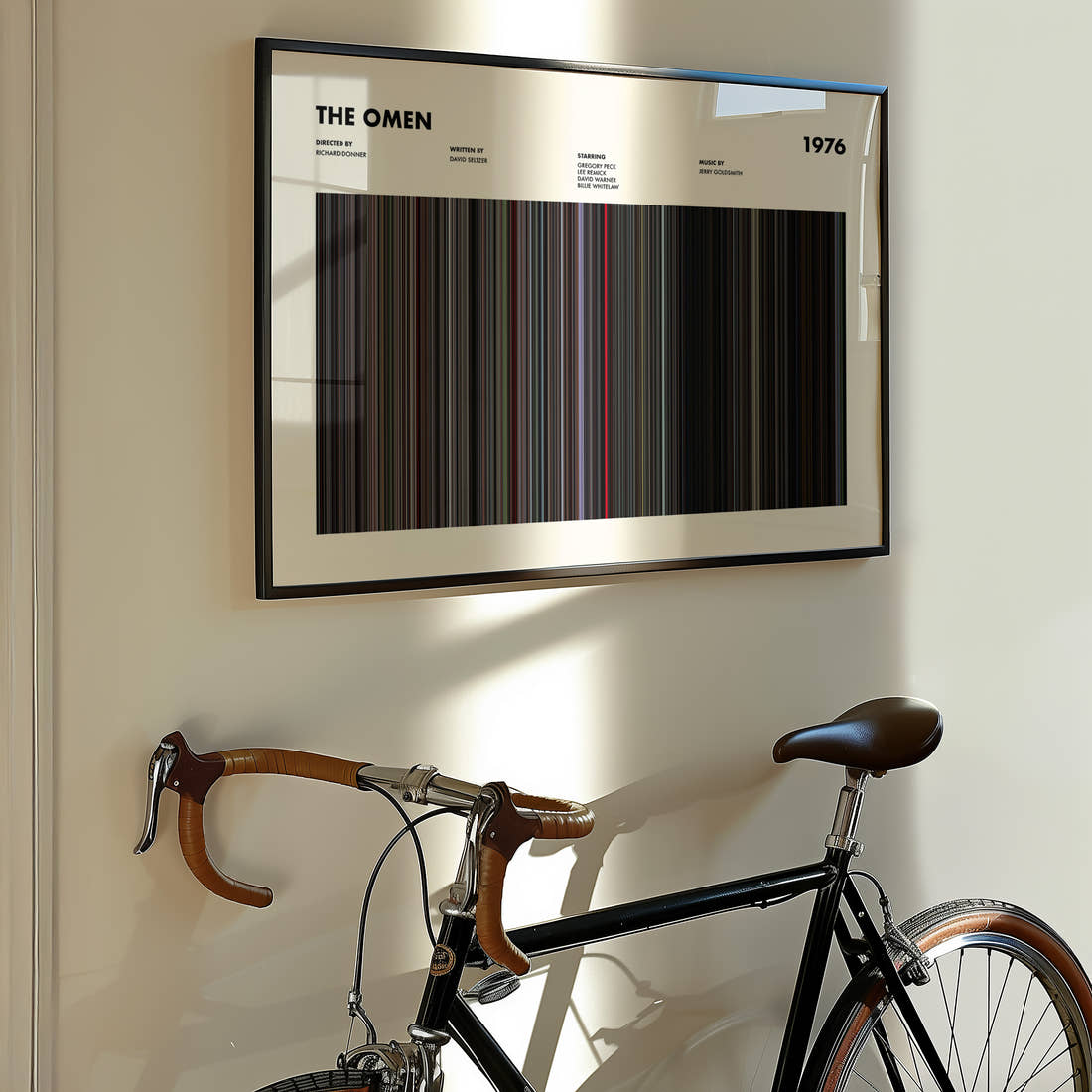 The Omen Movie Barcode Poster