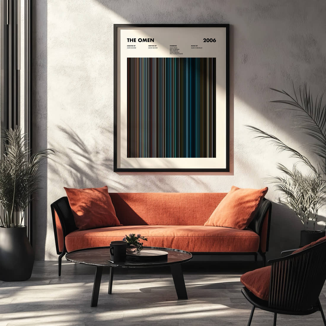 The Omen Movie Barcode Poster
