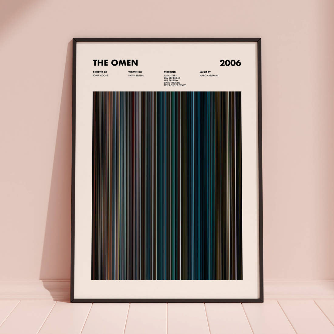 The Omen Movie Barcode Poster