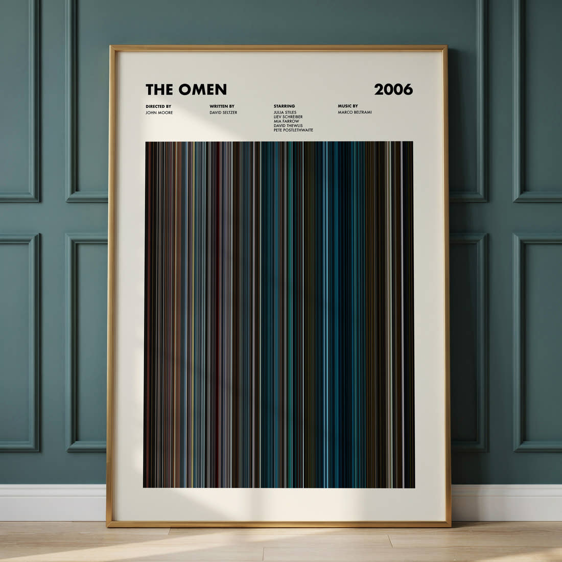 The Omen Movie Barcode Poster